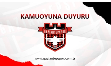 Gaziantepspor için ilk adım atıldı
