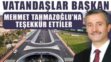 Vatandaşlar Başkan Mehmet Tahmazoğlu’na Teşekkür Ettiler.
